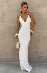 Celaena Maxi Dress - Ivory Dress Babyboo Fashion Premium Exclusive Design